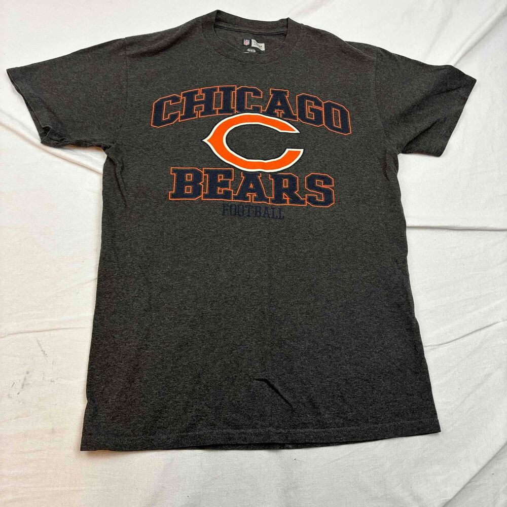 Team Apparel Unisex Chicago Bears T Shirt Gray NFL Logo Medium Sports